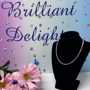 🍬$750 COTTON CANDY ITALIAN 925S TENNIS NECKLACE